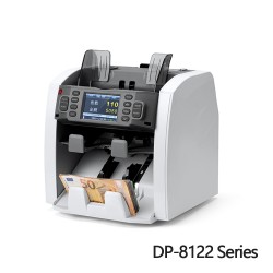 Machine de comptage de billets de banque avec double poche